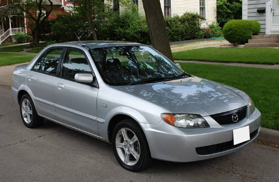 Замена аккумулятора Mazda Protege